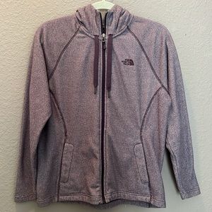 Ladies, purple, lightweight north face hoodie jacket